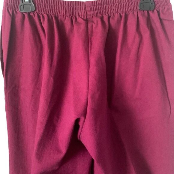 Pre Owned Women’s Alfred Dunner Petite Elastic Waist Cranberry Red Pants SZ 10P - Picture 2 of 7